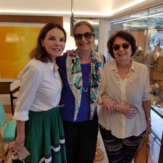 Com Patrícia Mayer e Suzete Achè no Joia da Casa no CasaCor 2018
