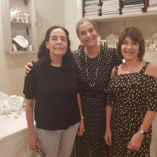 Lind Sue e Izabel Bastos Tigre no Lançamento da Coleção Blue - 2019.2
