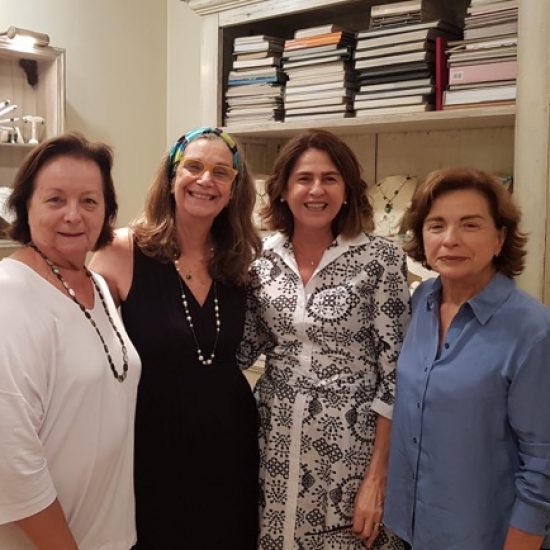 Shaila, Mica Faria e Cica Faria no lançamento da coleção Blue - 2019.2